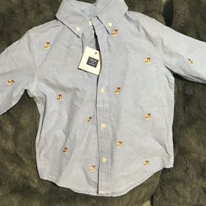 Janie&Jack Bulldog button up, size 3